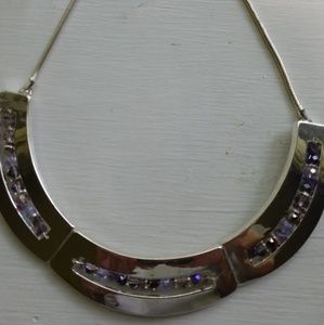 Kenneth Cole silver 3-piece collar necklace